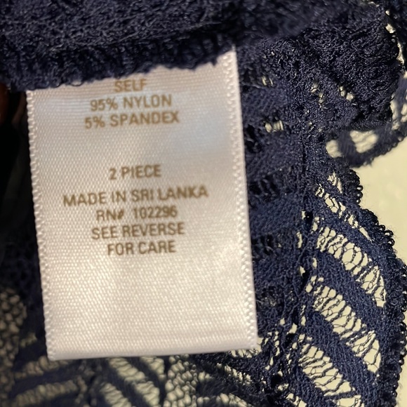 D B Established 1962 Blue Floral Dress 2 piece size 16 - Picture 12 of 12